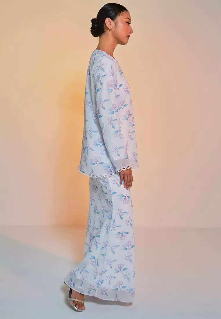 Aurora Blouse & Skirt - Off White Ixora