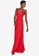 Trendyol red Decollete Evening Dress 8FD20AAE02E887GS_1