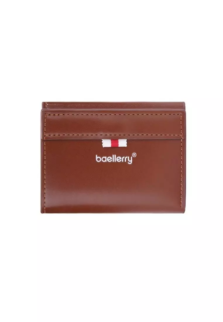 Dompet Pria Lipat Kartu Motif Polos Model Pendek Quality Premium ORIGINAL