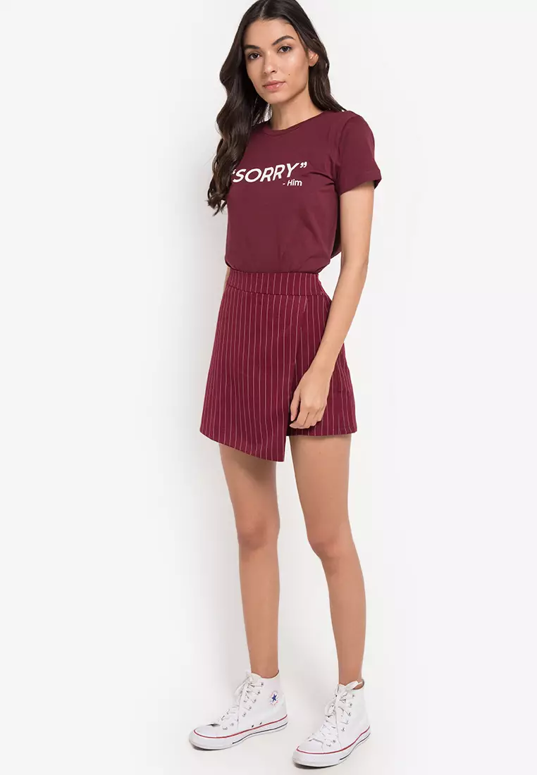 Kaos Wanita Him Maroon