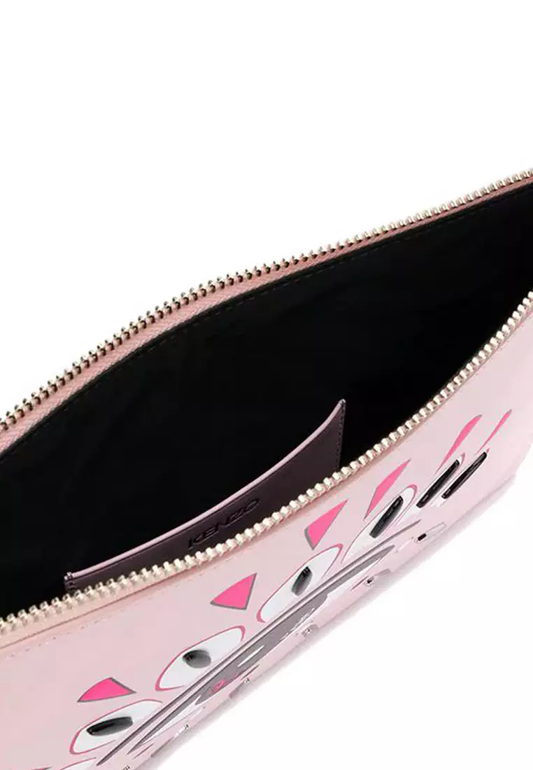 Kontact Eyes A4 Clutch Bag in Pastel Pink for UNISEX