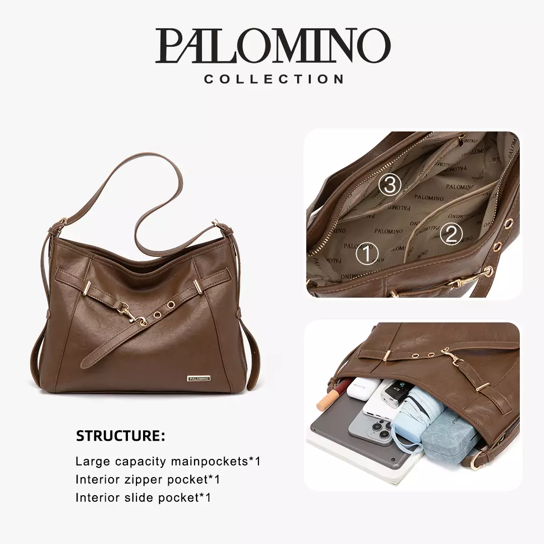 Palomino Feriska Shoulderbag Wanita Warna Maroon