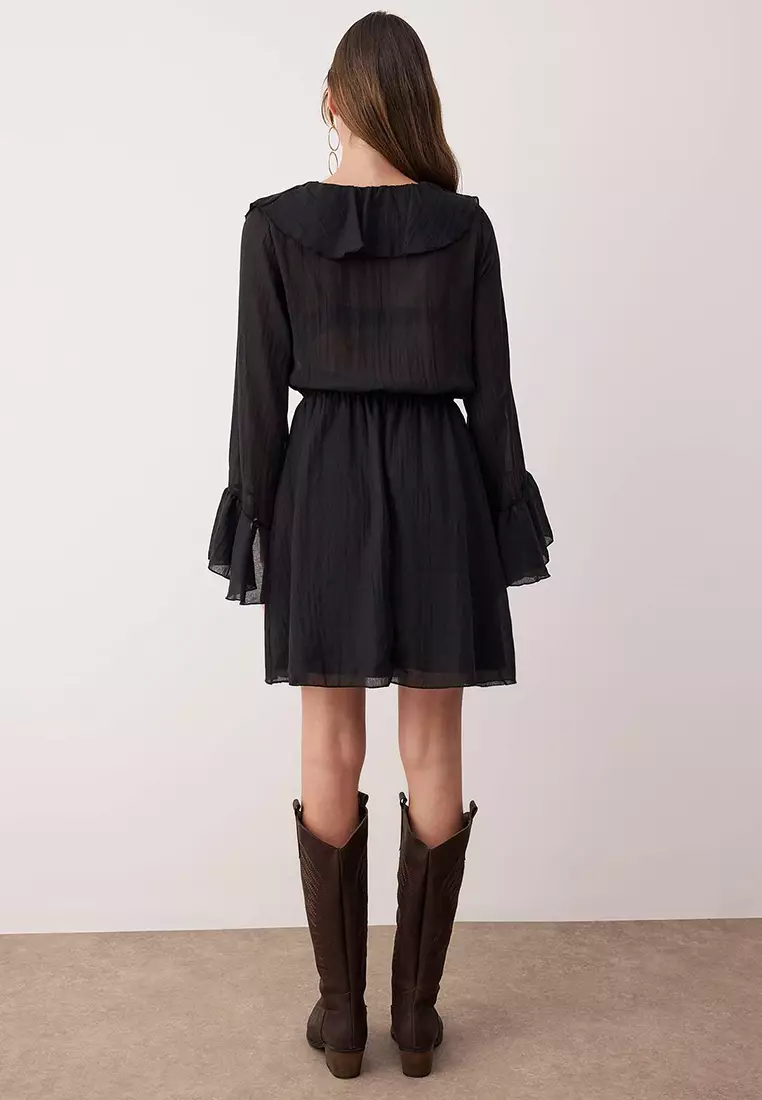 princess polly baby blue dress Nel Dress Black – Trinity Design Co main image 0