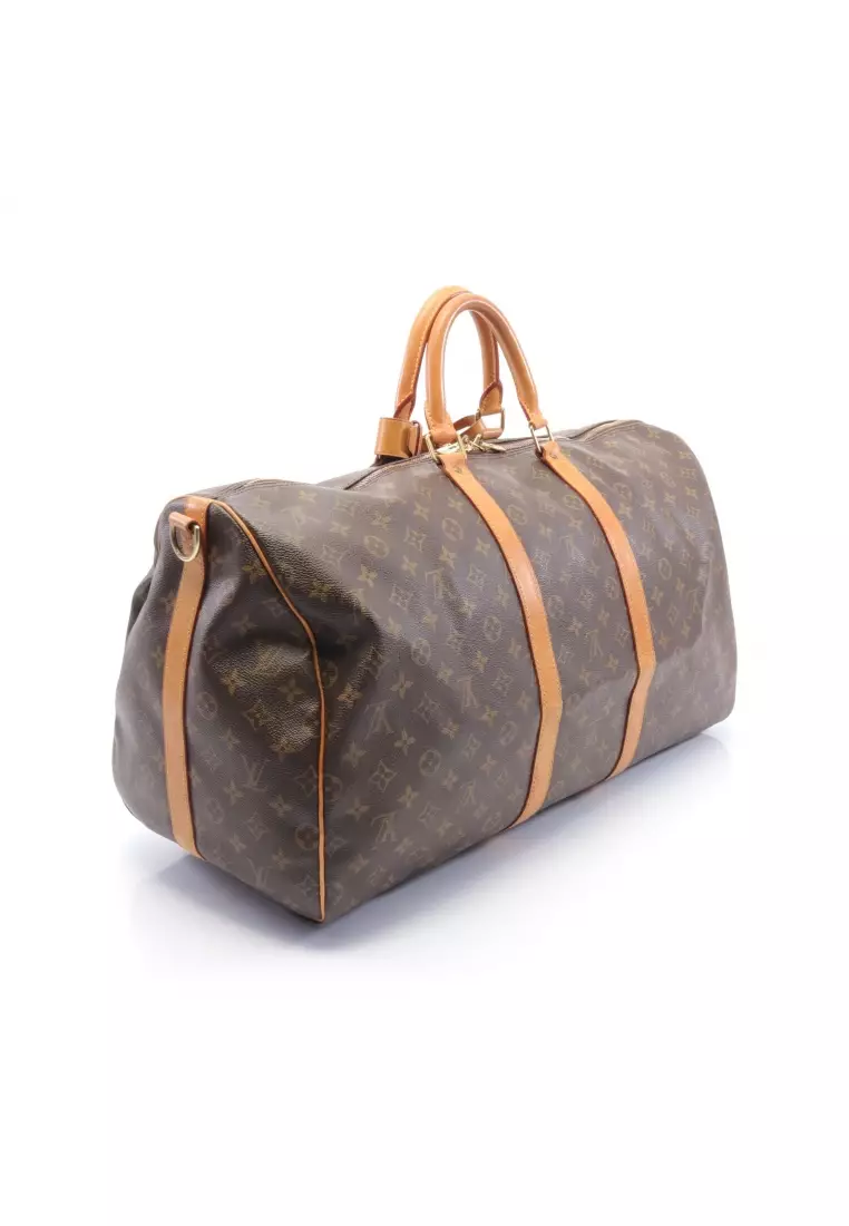 Authentic Louis Vuitton Travel Bag Keepall Bandouliere 55 Monogram
