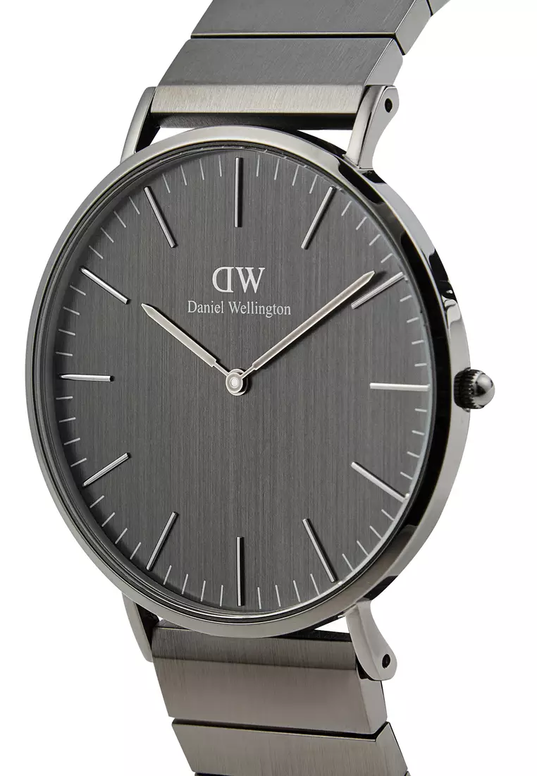Buy Daniel Wellington Classic 40mm Anthracite-Grey Piano Brushed Grey ...