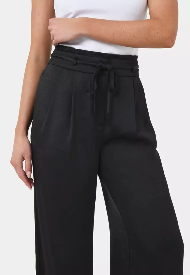 Louisa Wide Leg Satin Pants