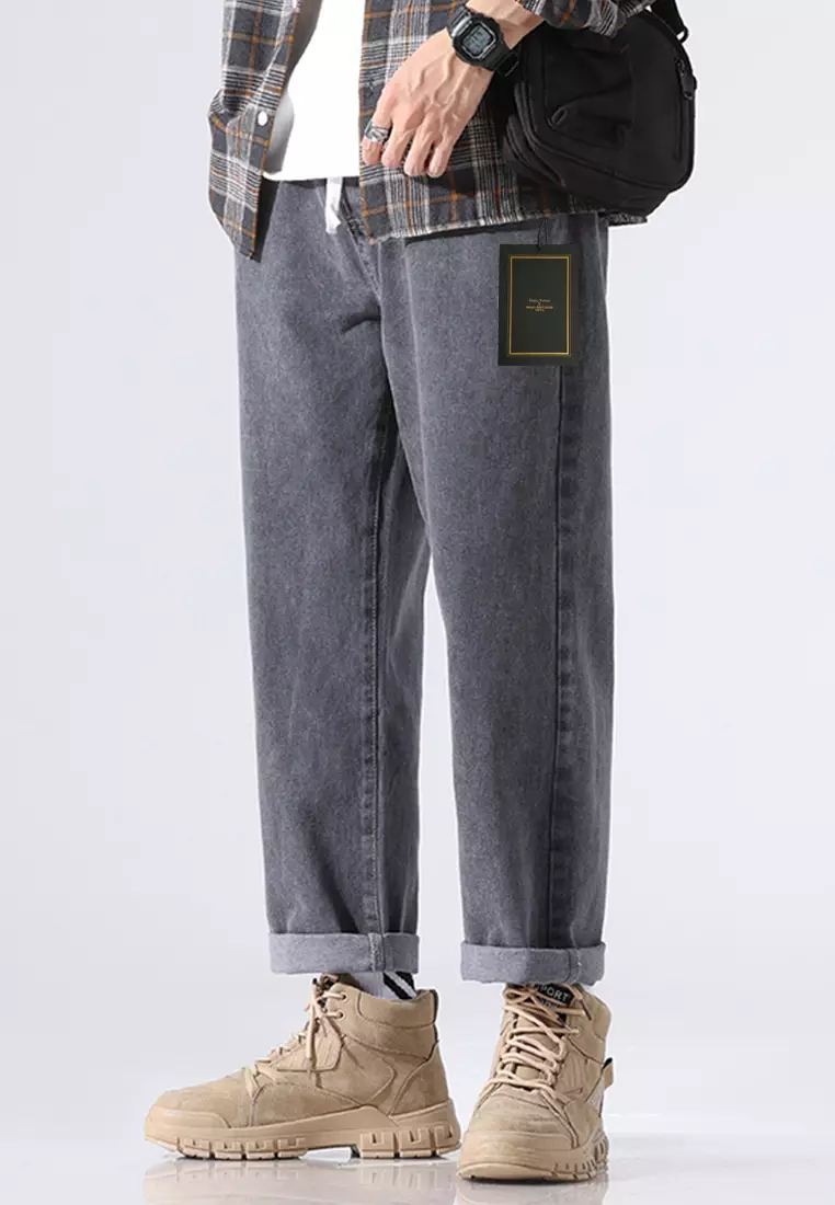 Tapered Washed Jeans AY-LS336