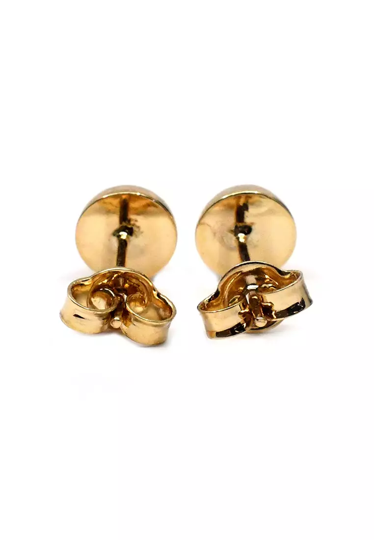 14K Italian Made Yellow Gold Earrings