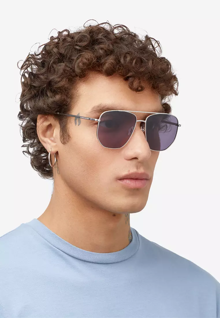 HAWKERS Silver Blackberry CAD Sunglasses for Men and Women, Unisex. UV400 Protection. Official Product designed in Spain