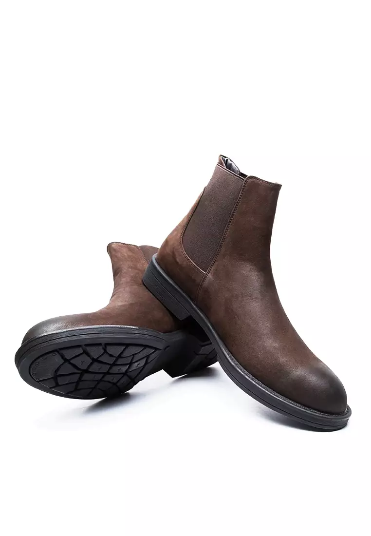 Dark Suede Chelsea boots