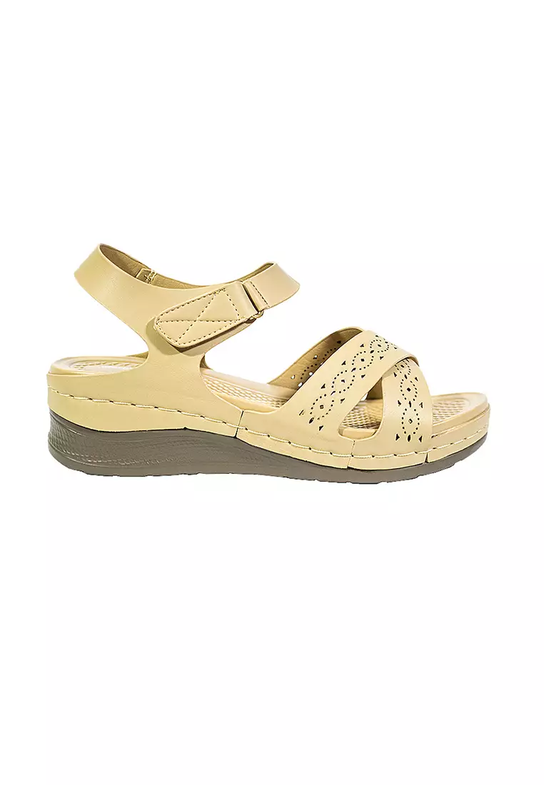 Discount on Mario D' boro Runway  shoes - SKU: Women's Flats Sandals LY 27297 Beige C65