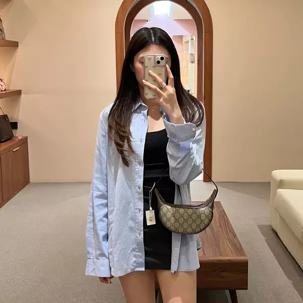 Tas GUCCI OPHIDIA GG MONOGRAM BEIGE BROWN STRIPE RED GREEN HOBO BAG 100% ORIGINAL