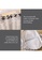 HOUZE white HOUZE - White Checkered Laundry Bag with Matt Gold Steel Frame A799BHL6C97E50GS_3