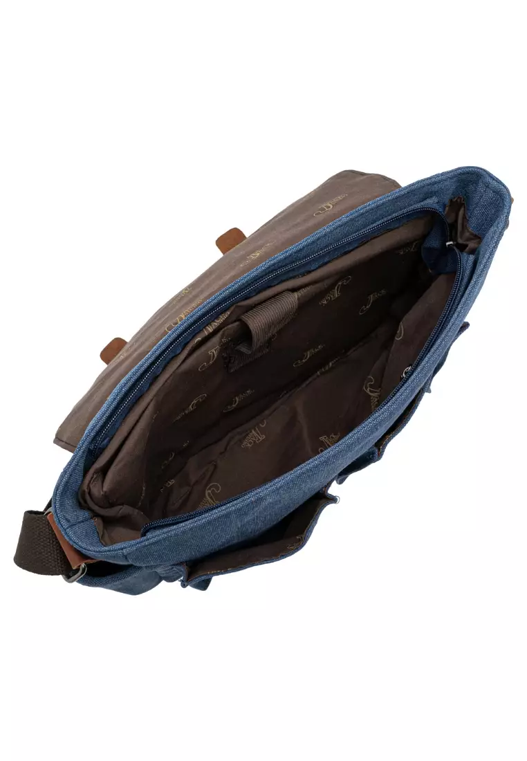 Jack Studio Business Commuting Large Capacity Outdoor Canvas Messenger Bag BAD 21005