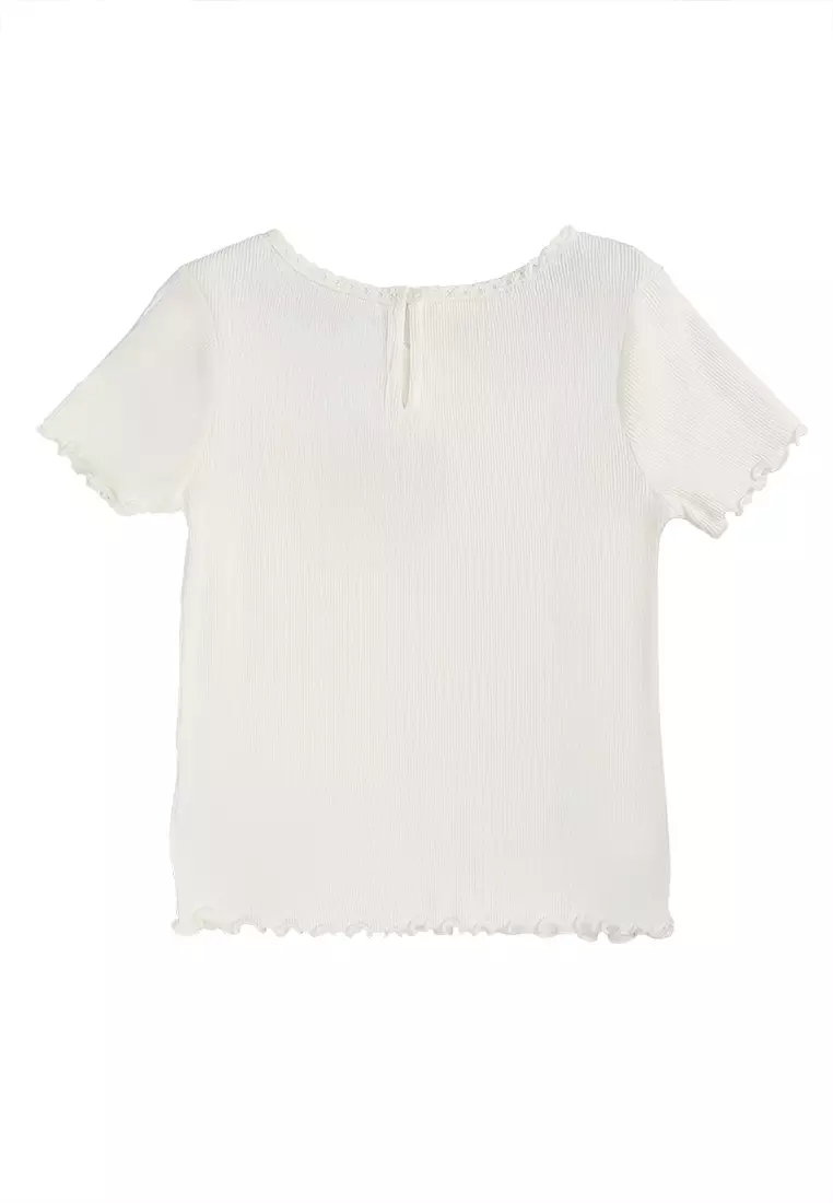 Short Sleeve Rib Logo Tee