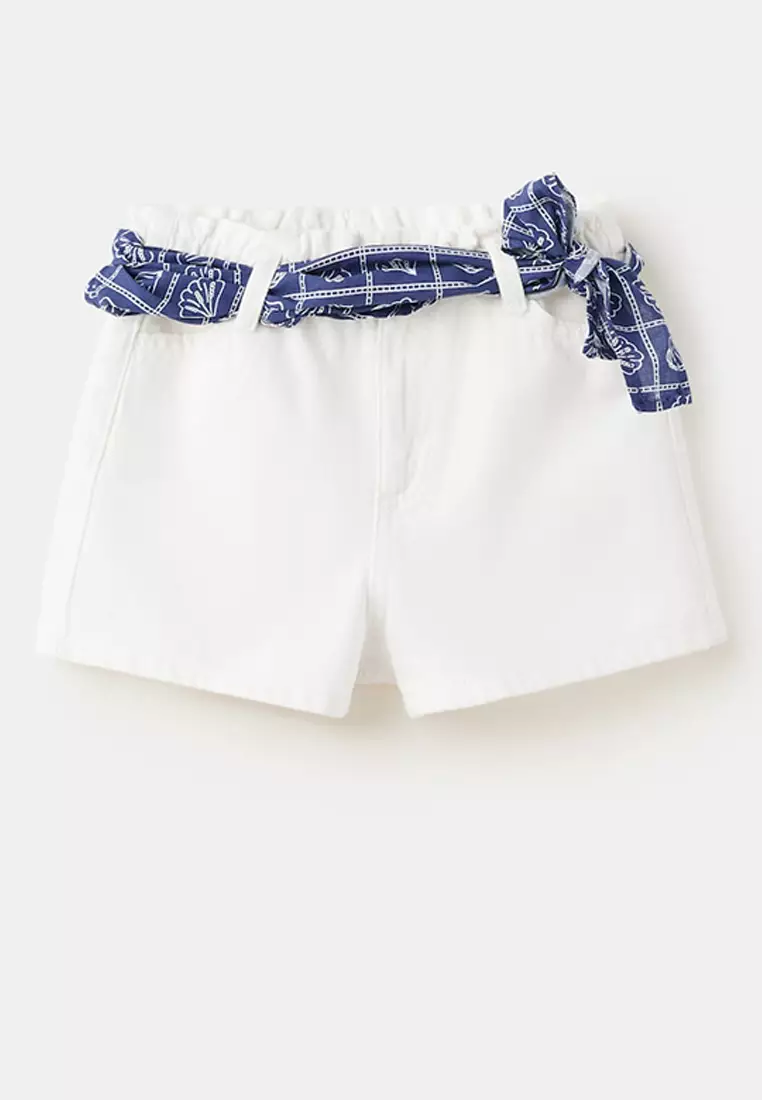 Scarf Detail Multi-Position Shorts