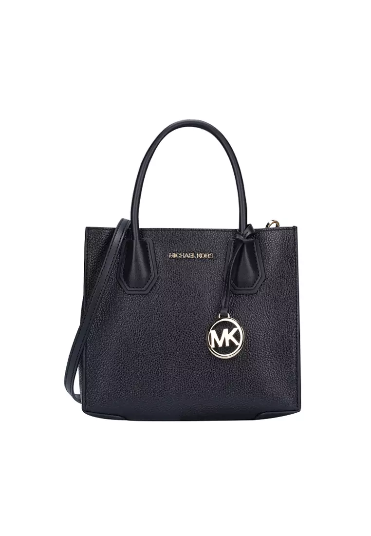 Mercer Medium Pebbled Leather Crossbody Bag In Black 35S1GM9M2L