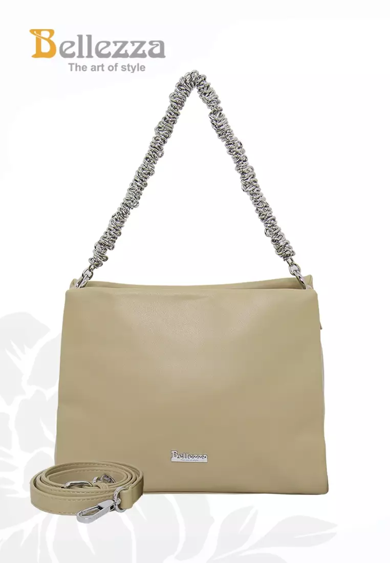Bellezza Handbag CZ239 Beige