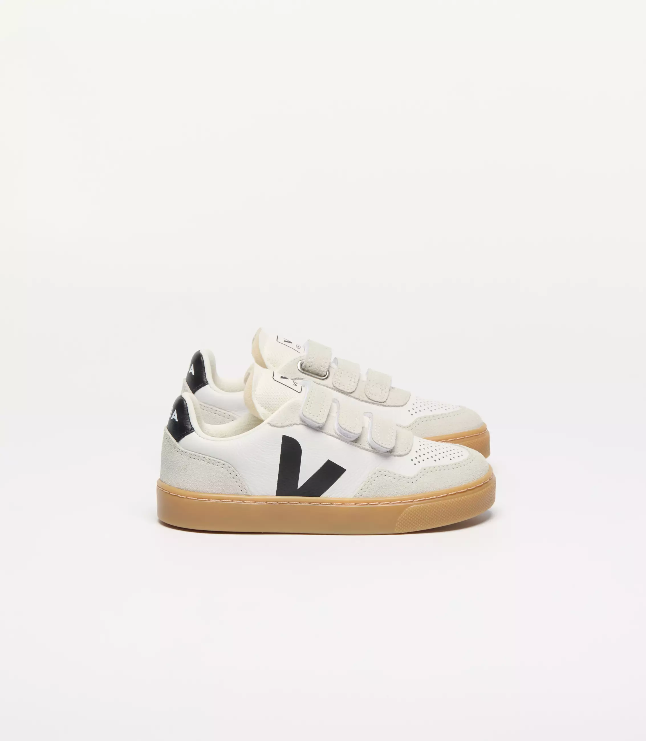 VEJA Small V-90 O.T. Leather SX2021006C - Sepatu Anak (Putih)