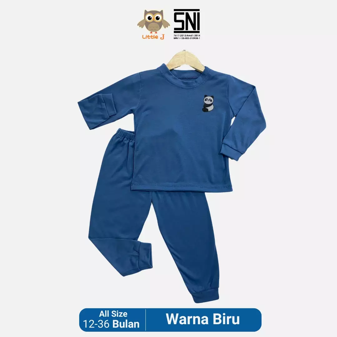 Little J Baju Tidur Piyama Anak Setelan Anak Perempuan Lengan Panjang SNI Bahan halus