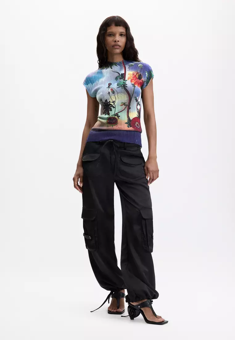 Printed Sleeveless T-Shirt