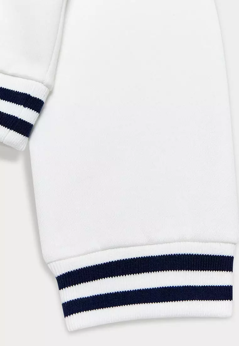 Laced Striped Hoodie