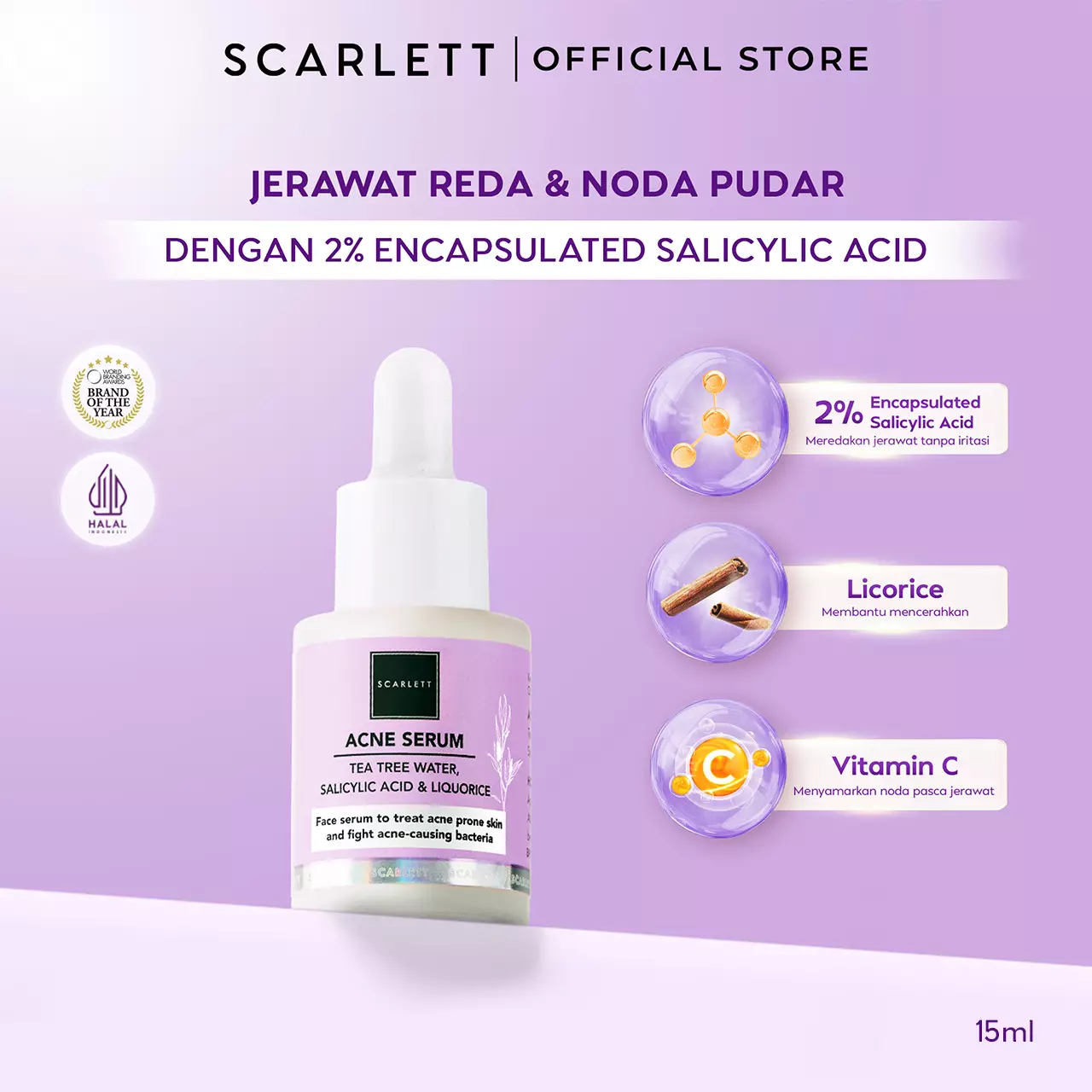 Scarlett Whitening Acne Serum