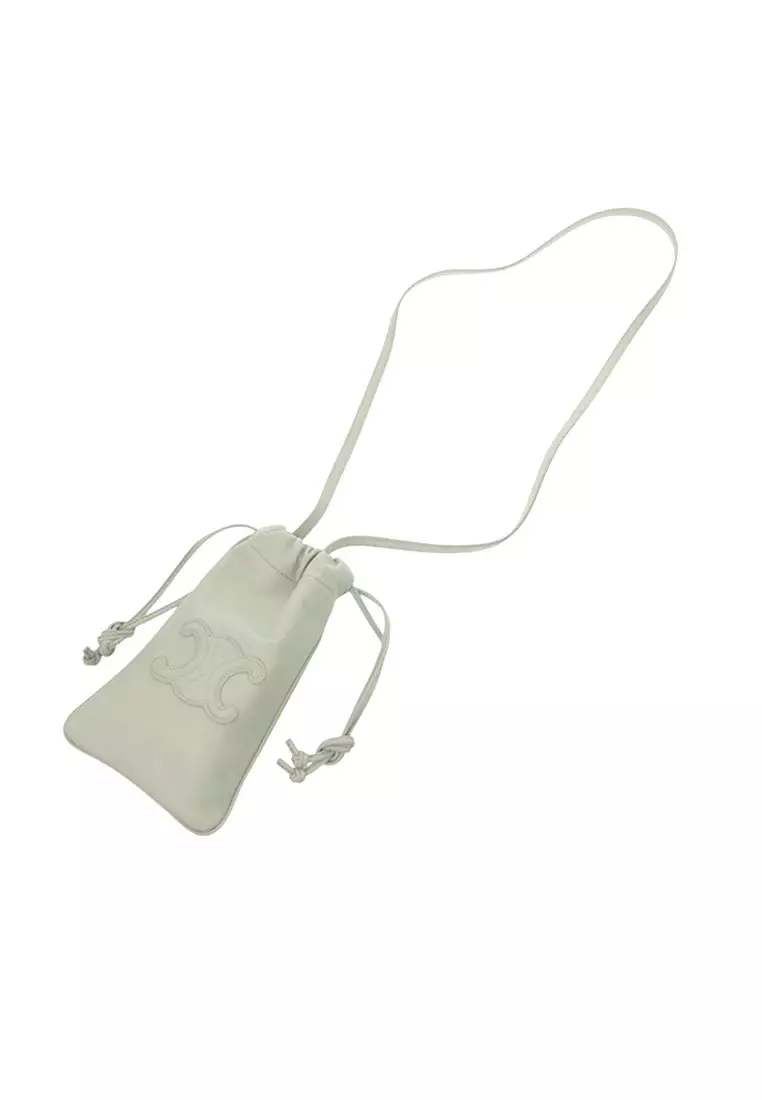 Pre-Loved Celine Calfskin Cuir Triomphe Phone Pouch
