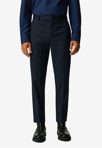 MANGO Man blue Slim Fit Suit Trousers 7490DAA9D00937GS_1