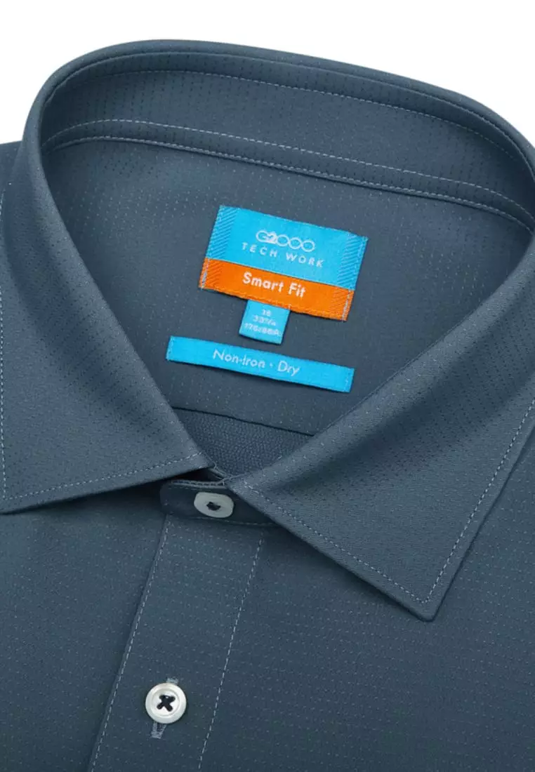 Buy G2000 Non-Iron Quick Dry Smart Fit Dot Textured Shirt 2025