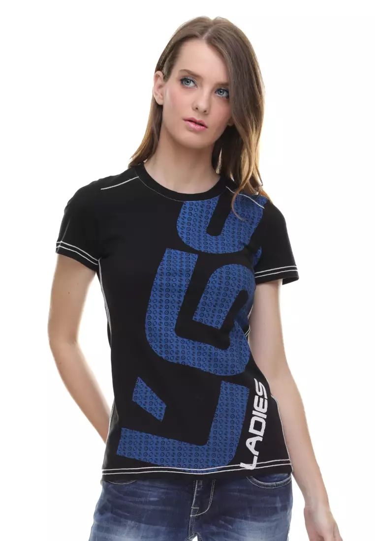 LGS - Regular Fit - Kaos Wanita - Ladies Logo - Hitam - LTS.555.T846M.018.C