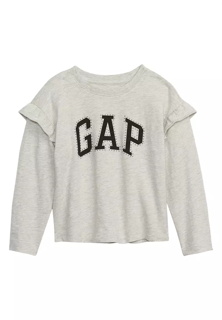 Buy GAP Arch Logo Ruffle T-Shirt Online | ZALORA Malaysia