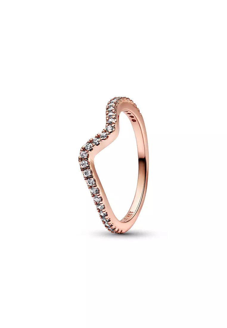 Pandora ring heart rose gold deals