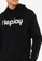 REPLAY black REPLAY TITANIUM  gradient striped logo large print hooded pullover sweater 4B401AAFD6845EGS_2