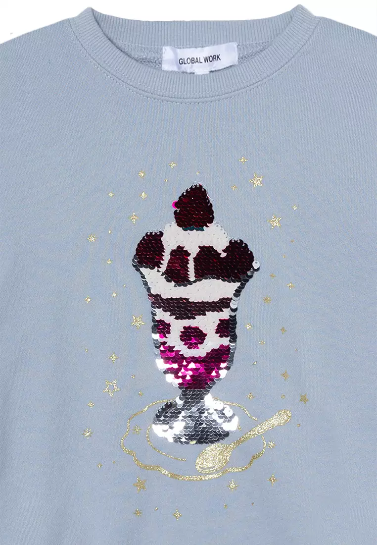 \u3010KIDS\u3011Graphic Print Sweatshirt