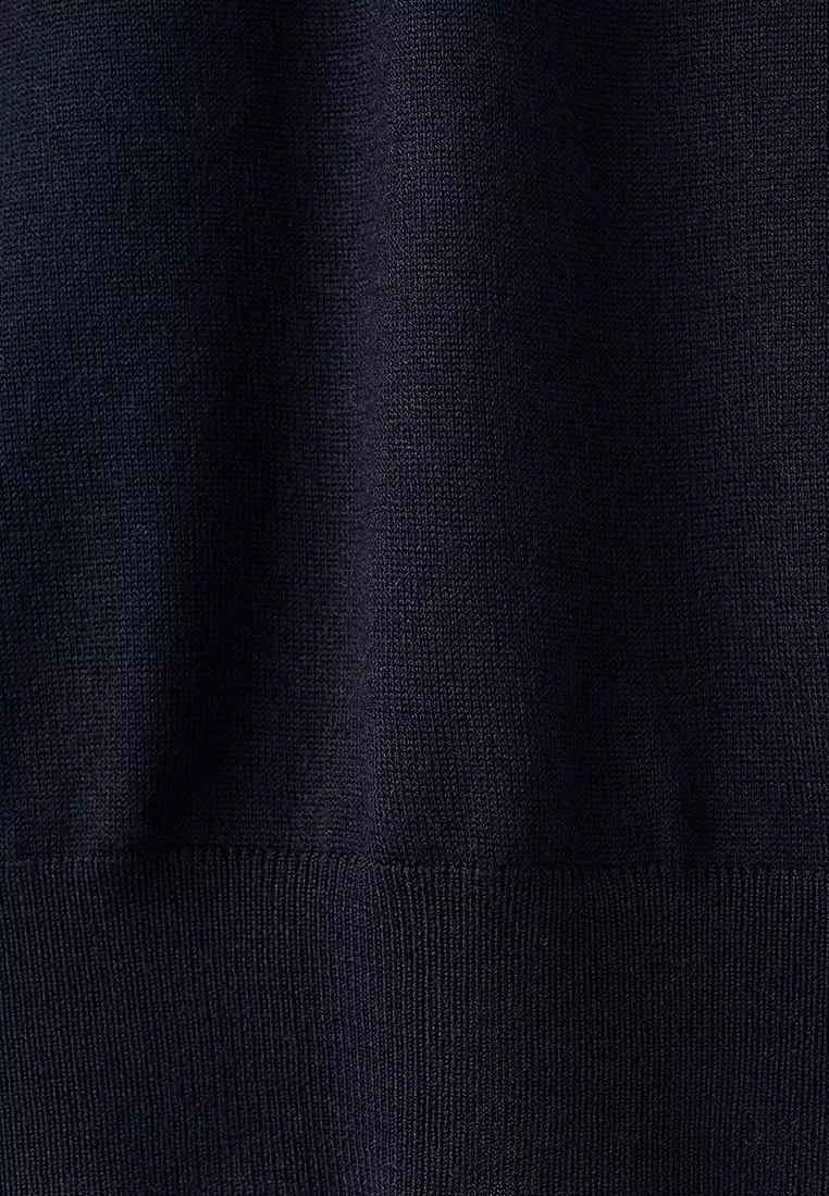 100% Merino Wool Polo Sweater