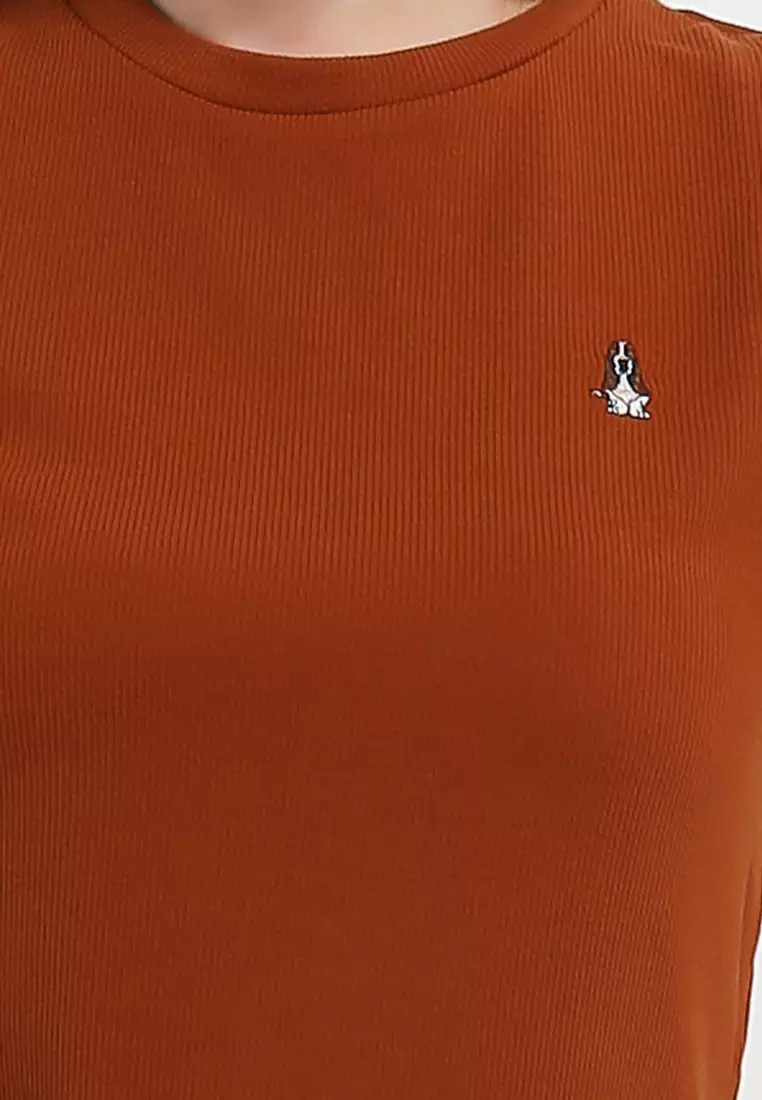 Hotty Ts Crop Ribbed Tee