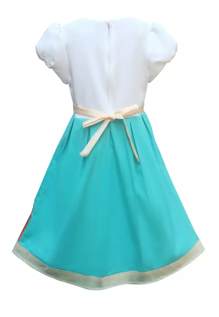 Two Mix Dress Anak Perempuan Bahan Katun - Baju Anak Wanita Fashion Usia 1-12 Tahun 4216