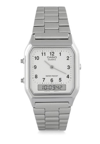 Jual Casio Casio Jam Tangan Silver Stainless Steel Aq 230a 7bmq Original Zalora Indonesia