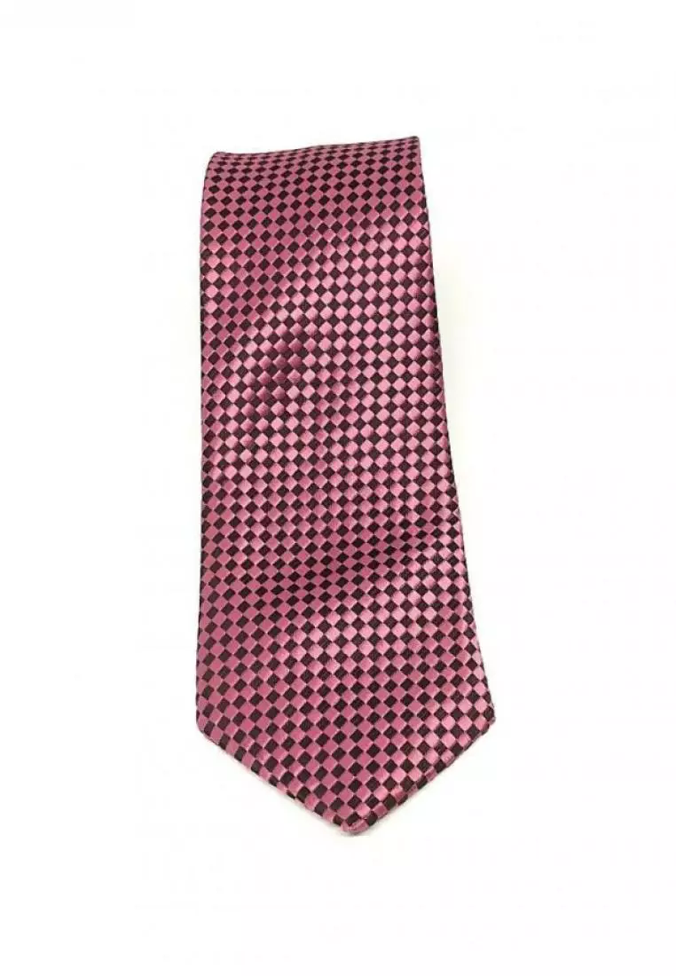 Houseofcuff Dasi Neck Tie Square Dark Dusty Pink Neck Tie