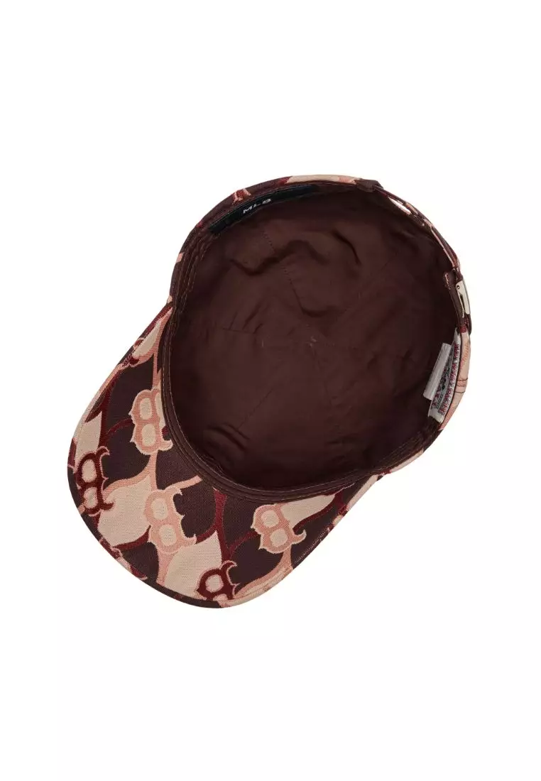 ARGYLE MONOGRAM STRUCTURED BALL CAP BOSTON RED SOX