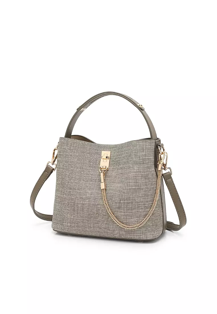 Women's Top Handle Bag / Sling Bag / Crossbody Bag (Tas Selempang / Tas Tangan) - Hijau