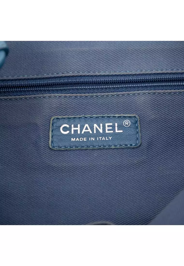 Pre-Loved Chanel Perforated Calfskin Up In The Air North South Tote