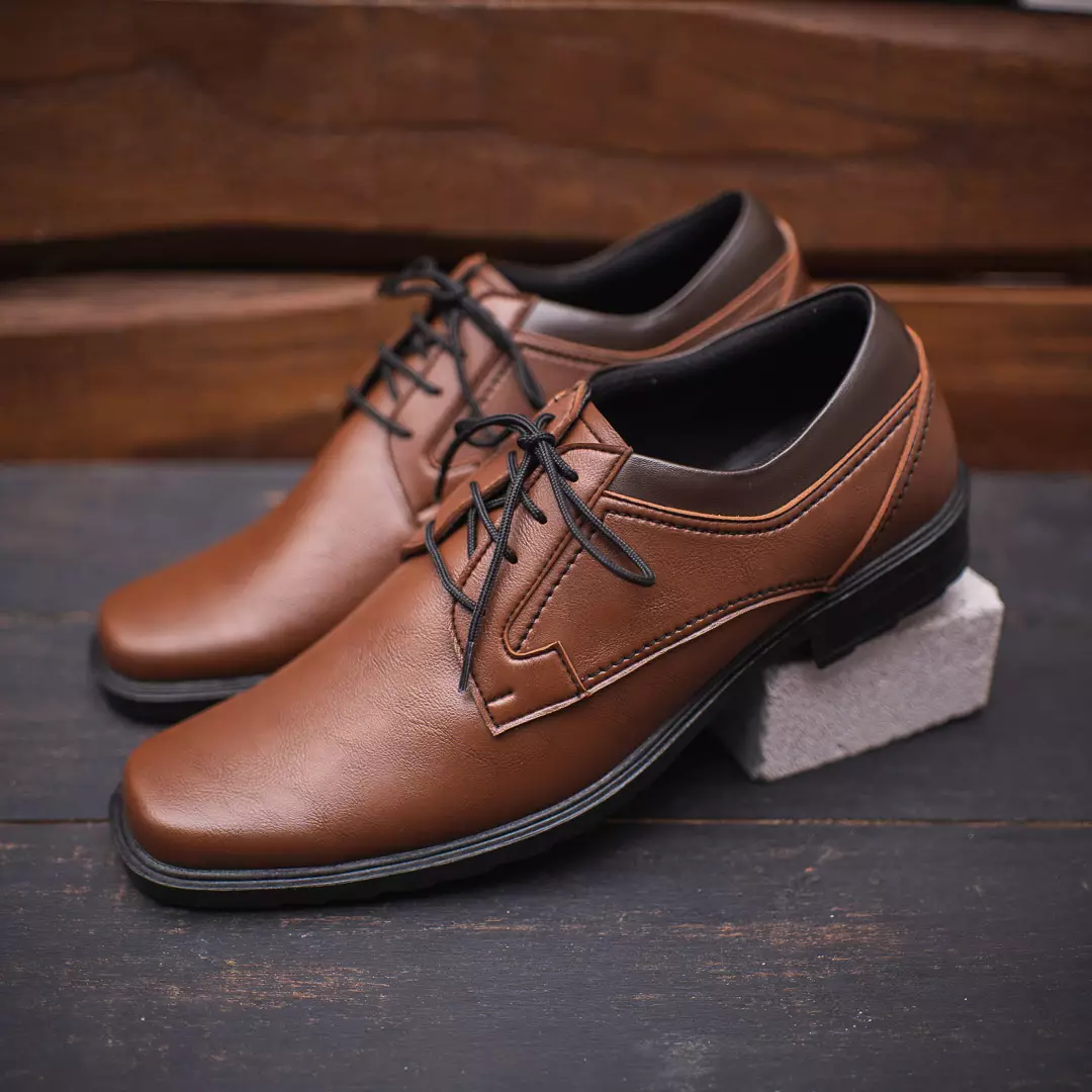 PAULMAY - Sepatu Formal Casual Pria Wina 70 Brown