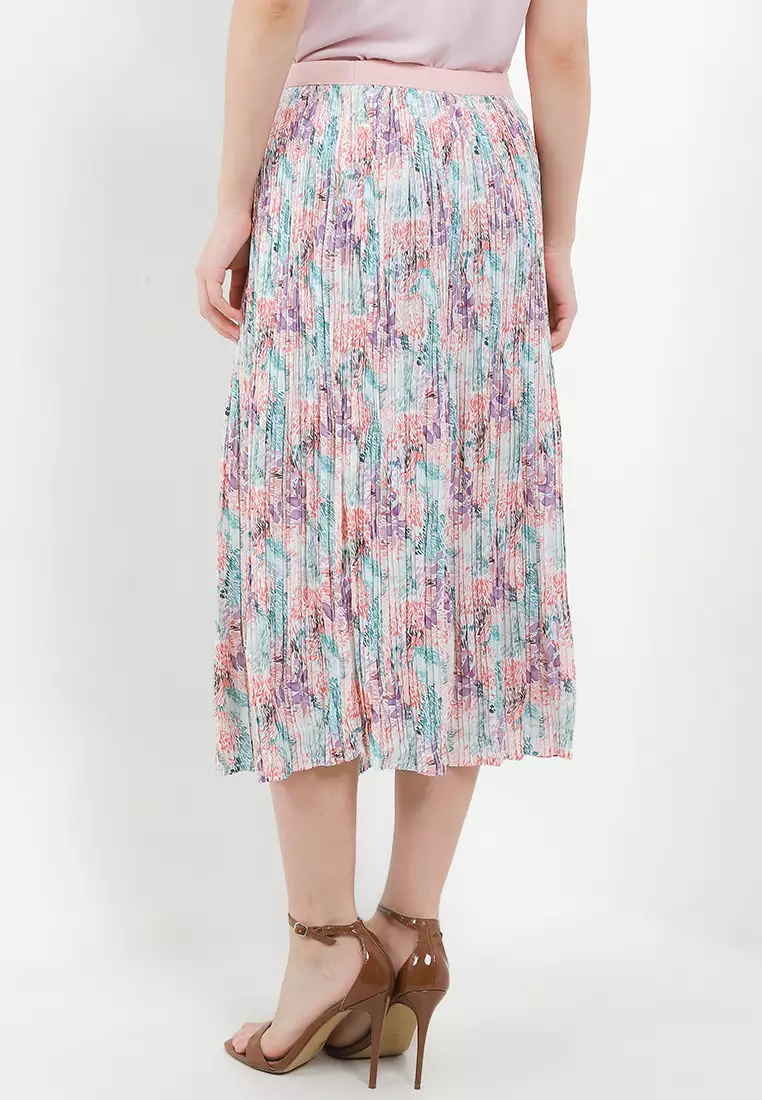 Jual Uptown Girl Flo Print Pleat Skirt Original 2026 | ZALORA Indonesia