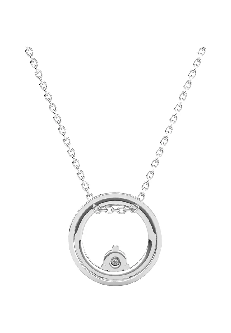 Clarine Pendant WG - Kalung Crystal by Her Jewellery