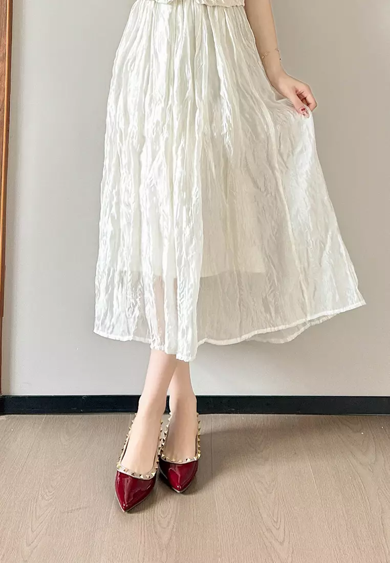 ‌4CM Hidden Heel Rivet Pumps WW8916-2