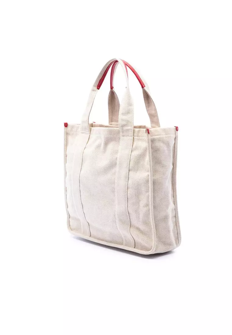 Pre-Loved Prada Canvas Canapa Mistolino Shopping Tote