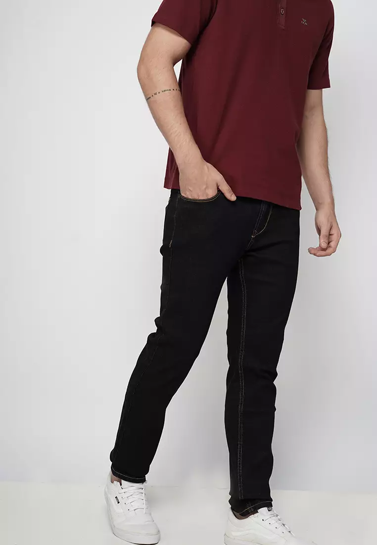 LGS - Slim Fit - Celana Jeans Premium - Black - JPF.561.PS106.A639.C