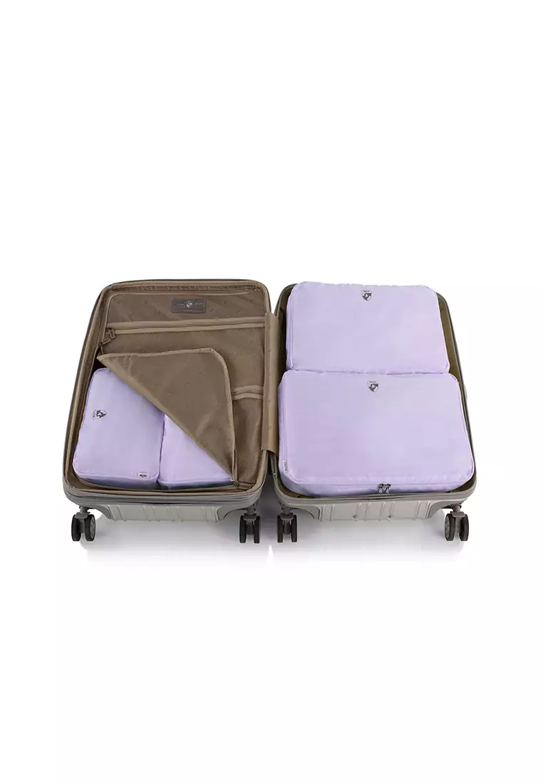 Pastel Packing Cubes 5pc Set Light Lavander
